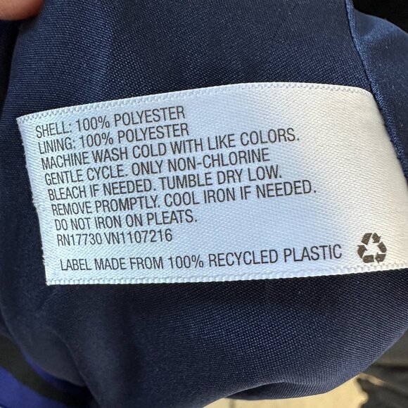 NWOT A New Day Pleated Lined A-Line Full Skirt in Xavier Navy Blue Size Small - Picture 6 of 8